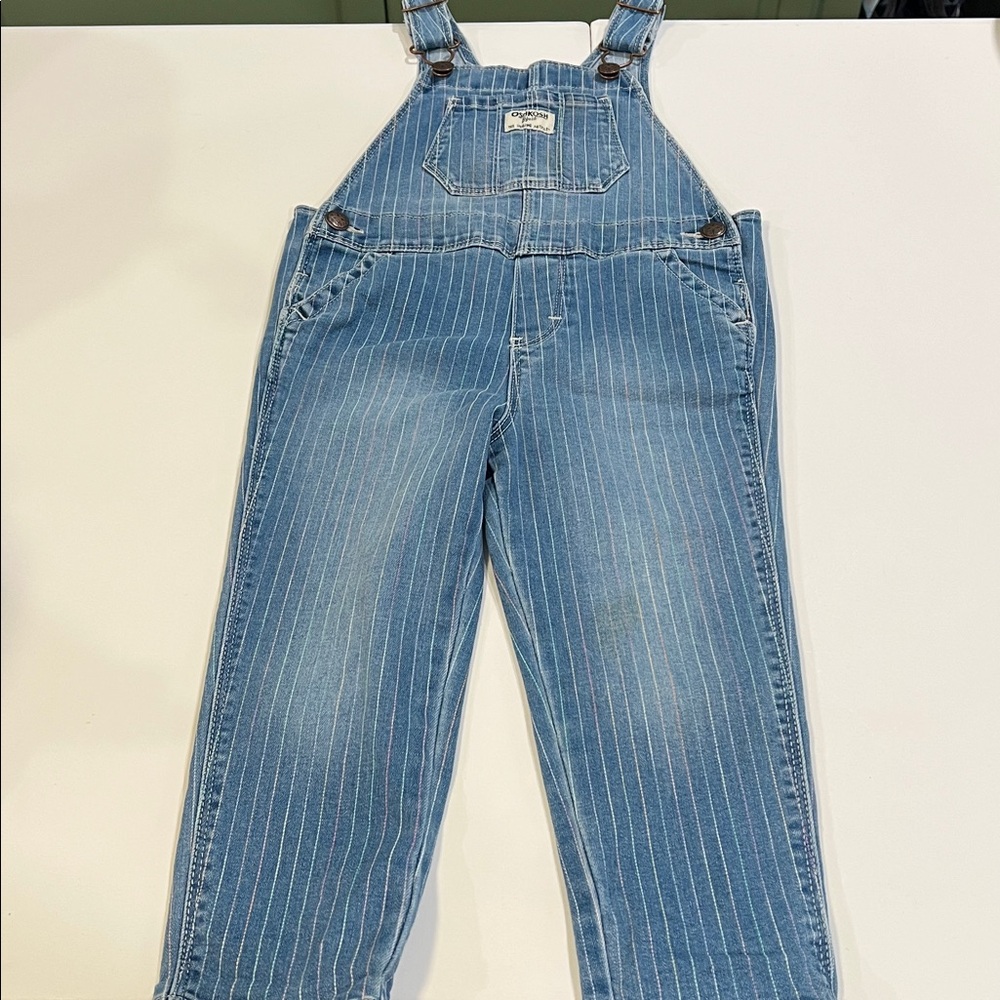 Oshkosh B’gosh - 3T overalls, pastel stripes‎